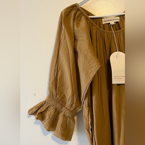 Daughters of India Sahana Maxi Dress Size Small NWT In Desert 100% Cotton - Picture 10 of 15